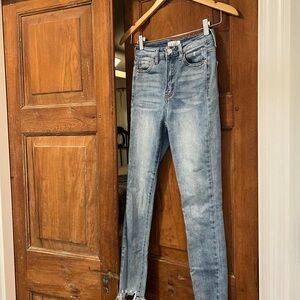 Cello Blue High Rise Jeans with Vintage Wash